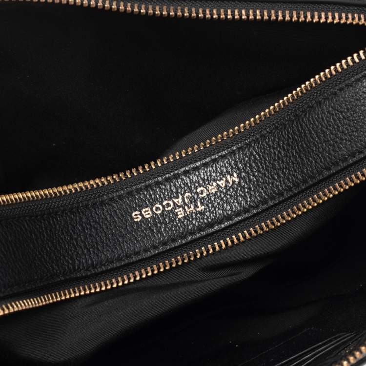 Pre Owned Marc Jacobs Black Leather The Softshot 27 Shoulder Bag