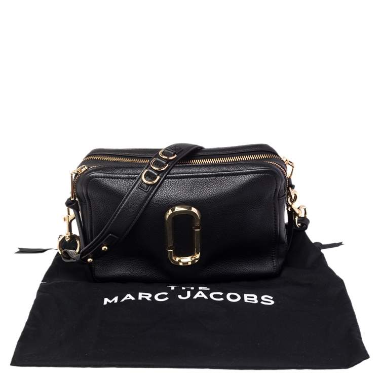 Pre Owned Marc Jacobs Black Leather The Softshot 27 Shoulder Bag