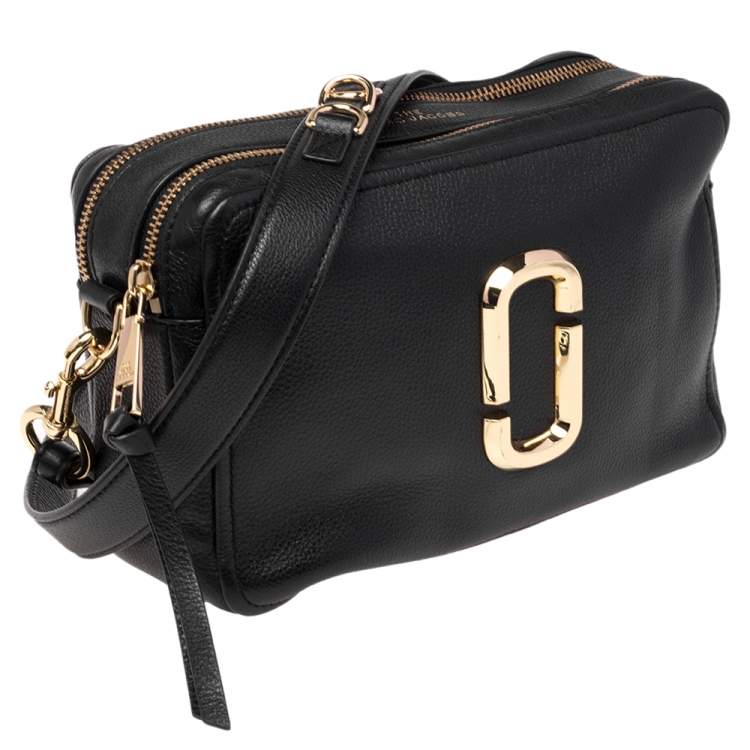 Pre Owned Marc Jacobs Black Leather The Softshot 27 Shoulder Bag
