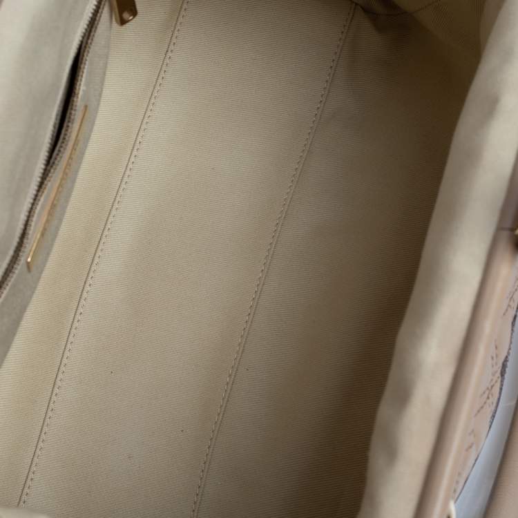 Pre Owned Marc Jacobs Beige Quilted Leather Stam Satchel