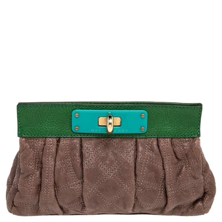 Pre Owned Marc Jacobs Mutlicolor Leather Clutch