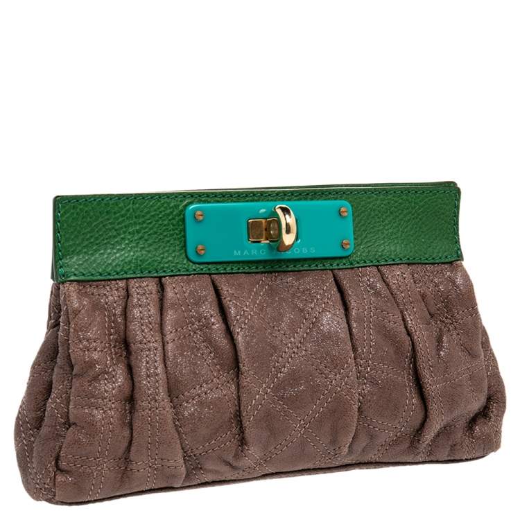 Pre Owned Marc Jacobs Mutlicolor Leather Clutch