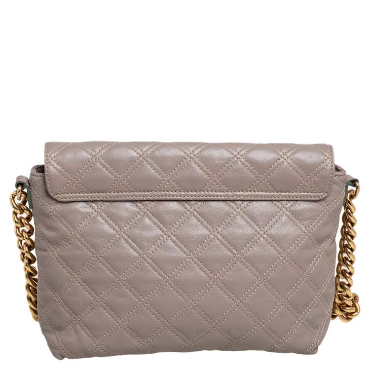 مملوكة مسبقًا Marc Jacobs Beige Quilted Leather The Large Single Flap Shoulder Bag