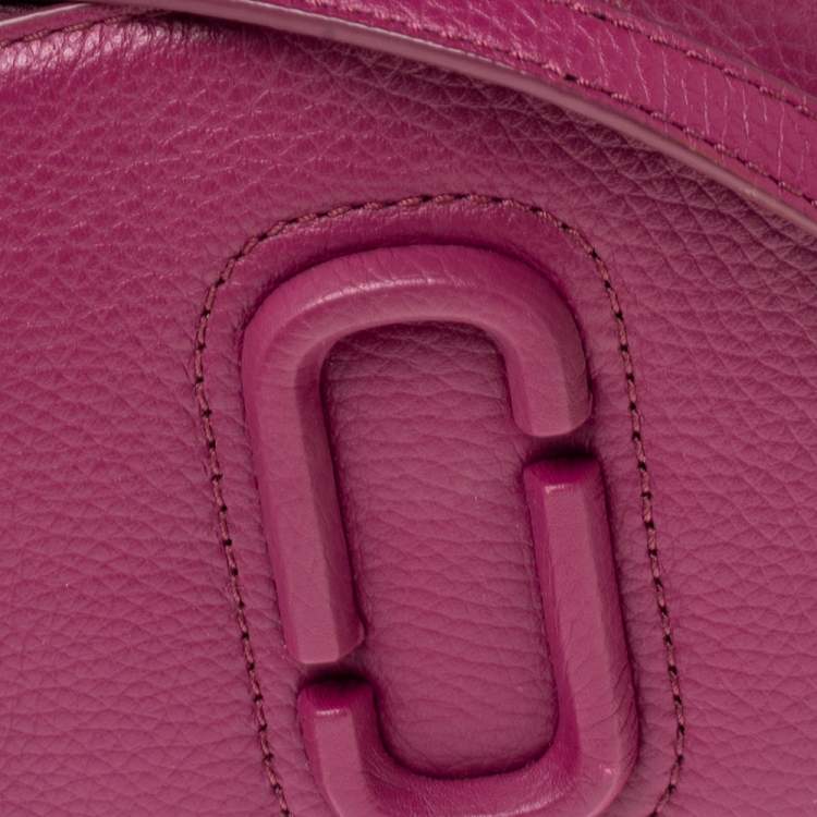 Pre Owned Marc Jacobs Fuchsia Leather Small Shutter Camera Crossbody Bag