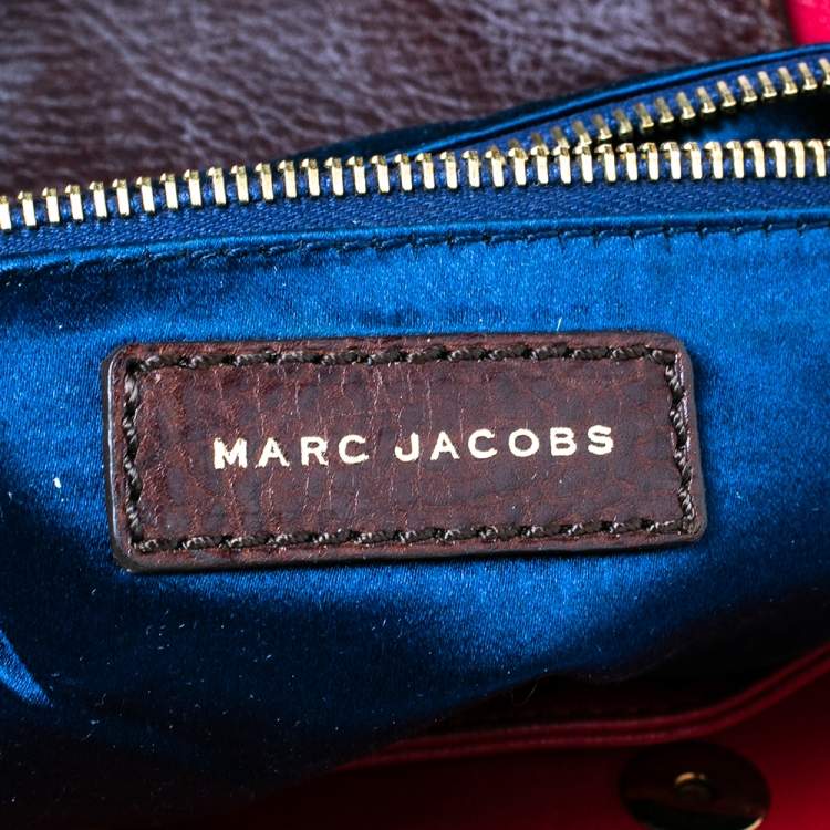 مملوكة مسبقًا Marc Jacobs Red/Metallic Quilted Leather Memphis Robert Jena Shoulder Bag