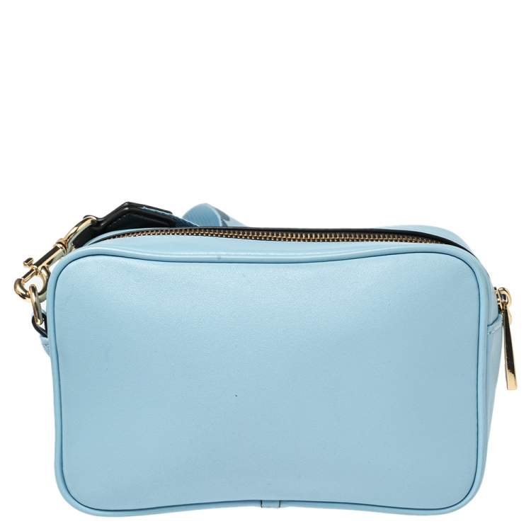 Pre Owned Marc Jacobs Blue Flash Leather Crossbody Bag