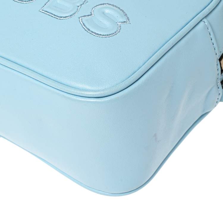 Pre Owned Marc Jacobs Blue Flash Leather Crossbody Bag