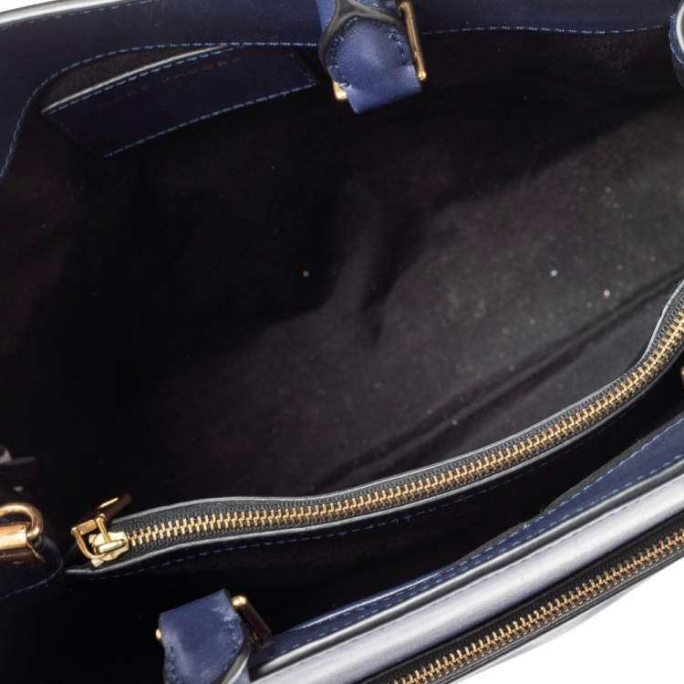 Pre Owned Marc Jacobs Blue/Pink Leather Madison Tote