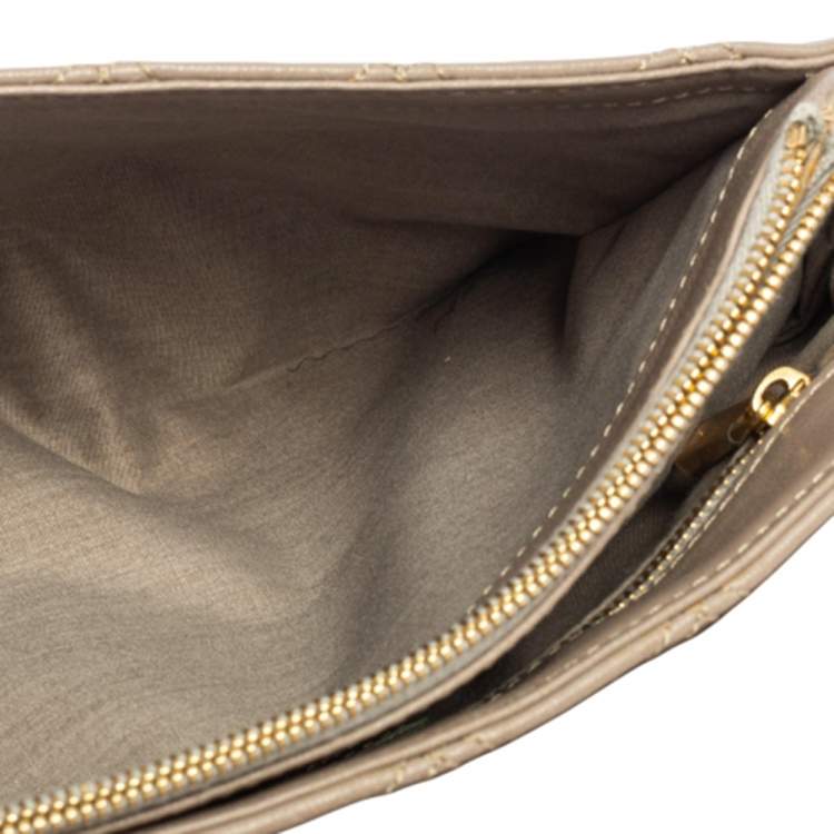 Pre Owned Marc Jacobs Taupe Leather Day To Night Single Shoulder Bag