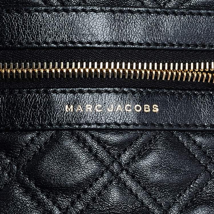 Pre Owned Marc Jacobs Black Quilted Leather Tote