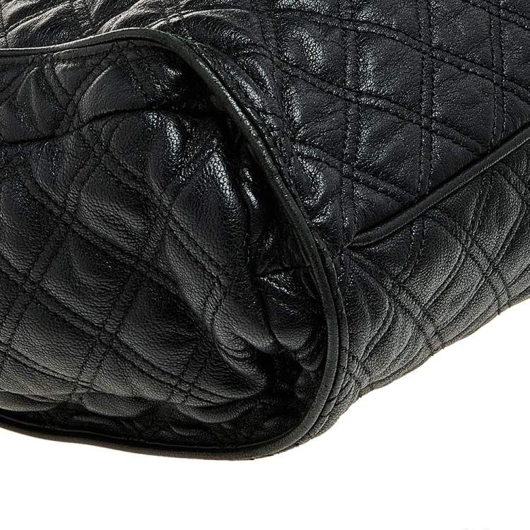 Pre Owned Marc Jacobs Black Quilted Leather Tote