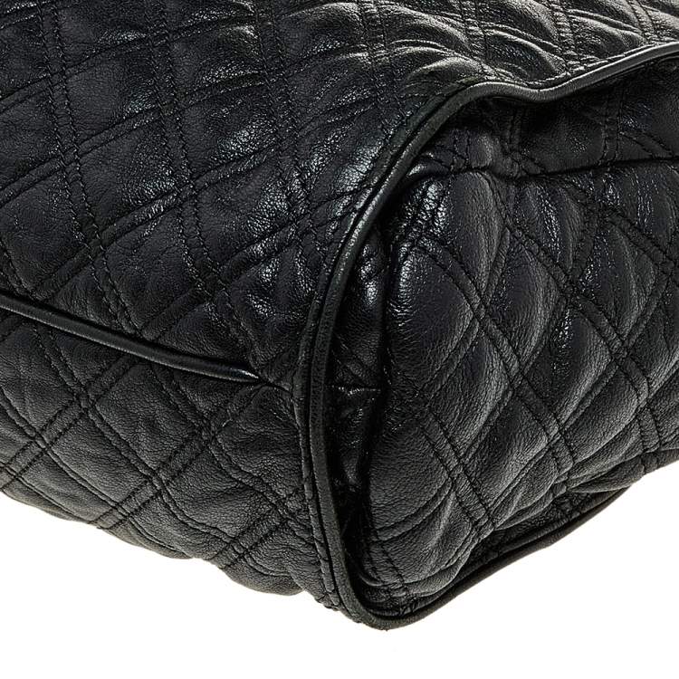 Pre Owned Marc Jacobs Black Quilted Leather Tote