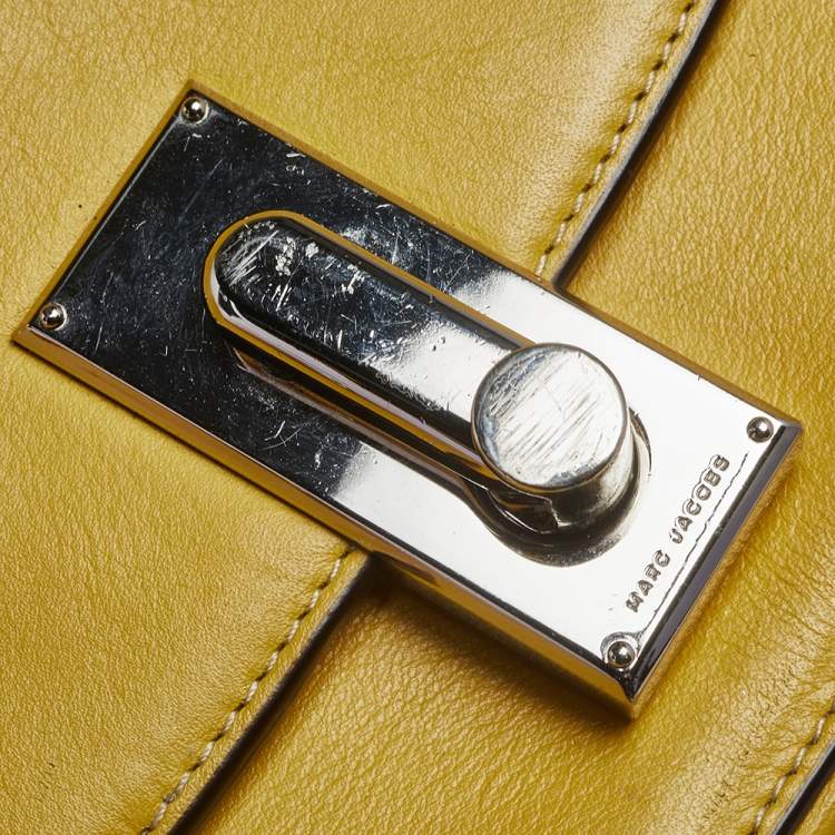 مملوكة مسبقًا Marc Jacobs Yellow Leather West End The Jane Saddle Shoulder Bag 