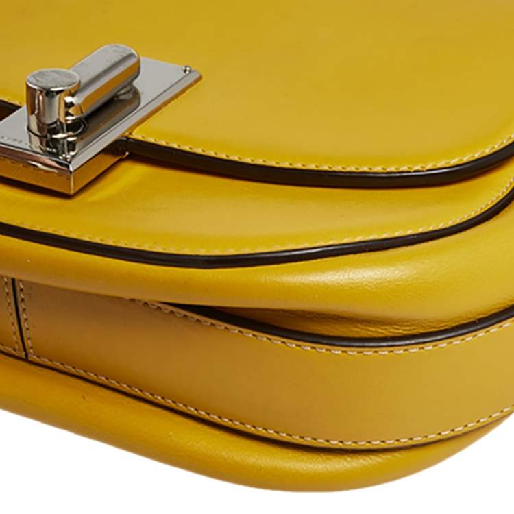 مملوكة مسبقًا Marc Jacobs Yellow Leather West End The Jane Saddle Shoulder Bag 