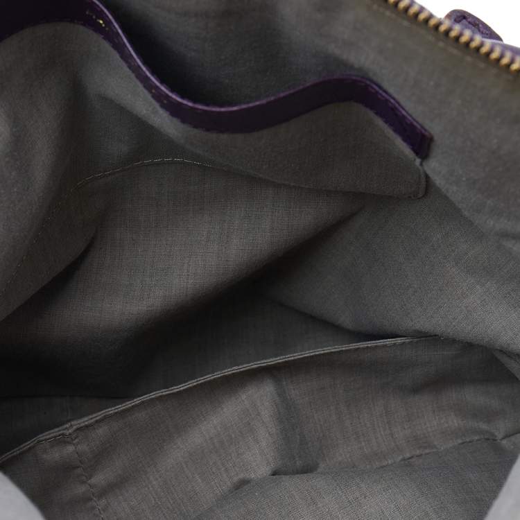 Pre Owned Marc Jacobs Purple Quilted Leather Cecilia Satchel