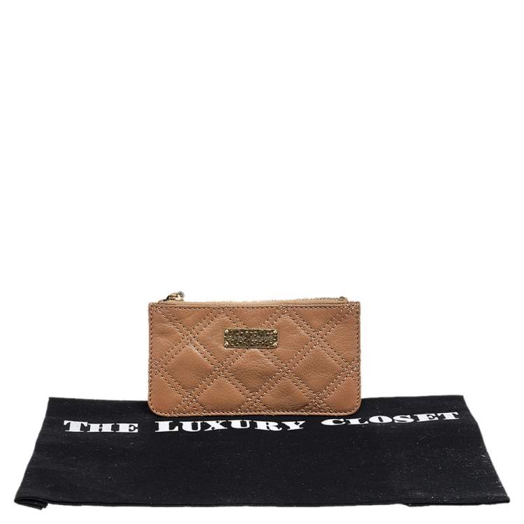 Pre Owned Marc Jacobs Beige Quilted Leather Wallet