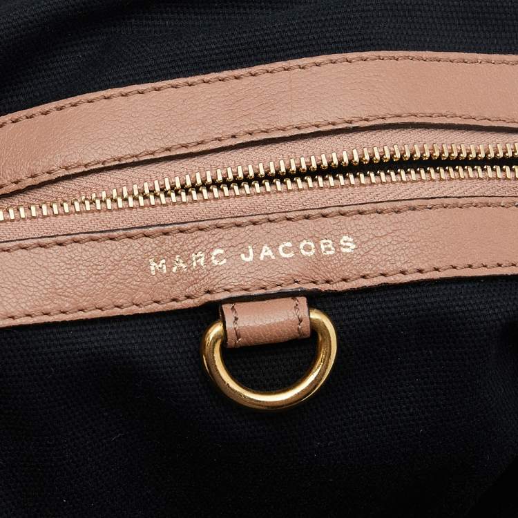 Pre Owned Marc Jacobs Dark Beige Quilted Leather Stam Shoulder Bag