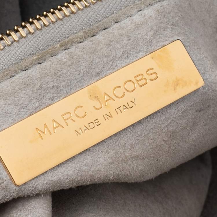 Pre Owned Marc Jacobs Black Leather Front Pocket Tote