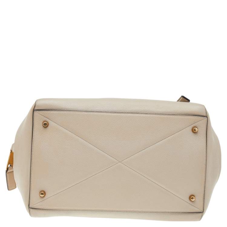 Pre Owned Marc Jacobs Beige Leather Medium Incognito II Satchel