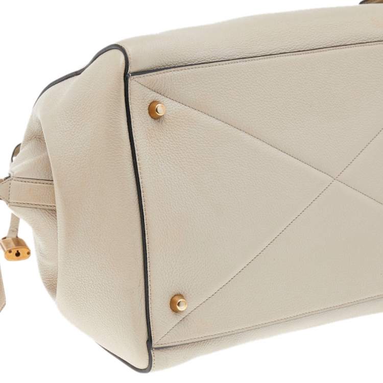 Pre Owned Marc Jacobs Beige Leather Medium Incognito II Satchel