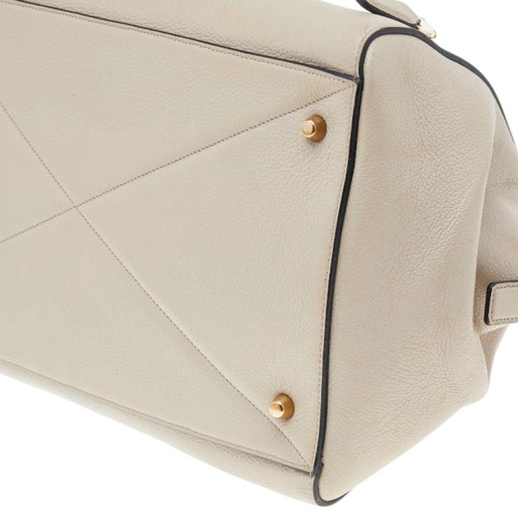 Pre Owned Marc Jacobs Beige Leather Medium Incognito II Satchel