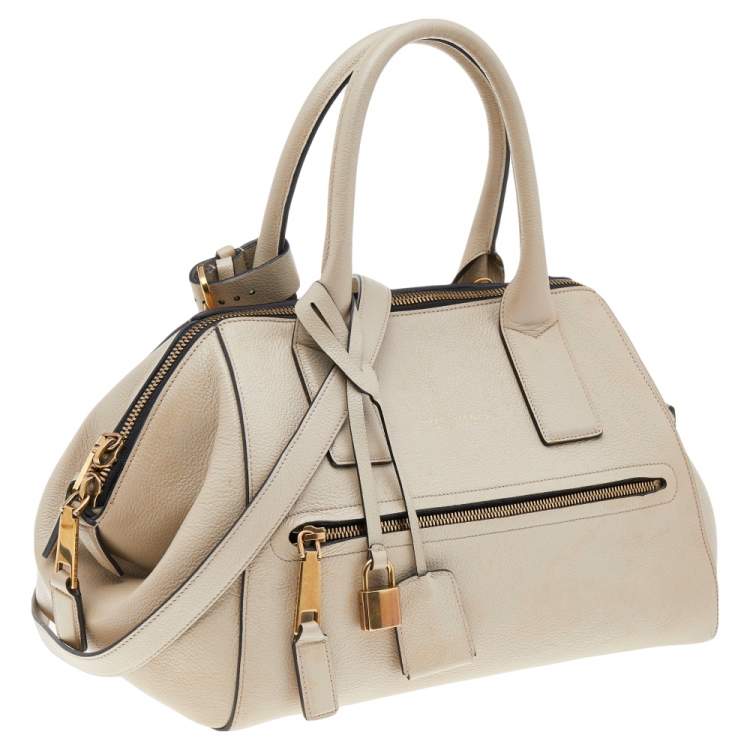Pre Owned Marc Jacobs Beige Leather Medium Incognito II Satchel