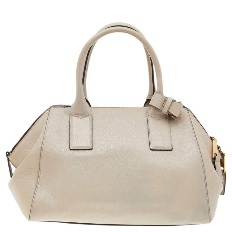Pre Owned Marc Jacobs Beige Leather Medium Incognito II Satchel