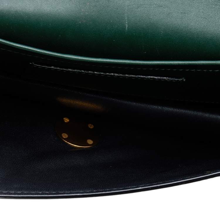 Pre Owned Marc Jacobs Dark Green Leather Big Trouble Shoulder Bag