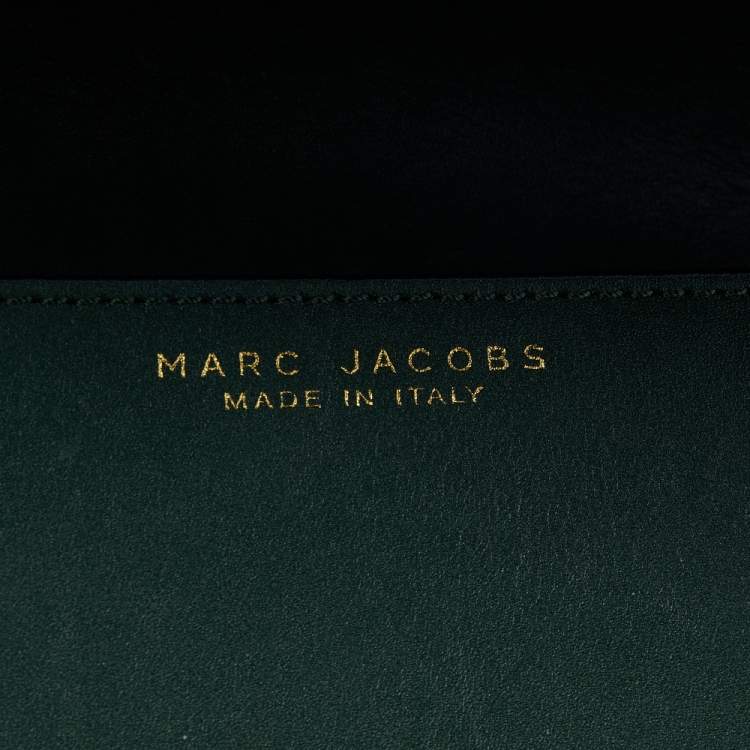 Pre Owned Marc Jacobs Dark Green Leather Big Trouble Shoulder Bag