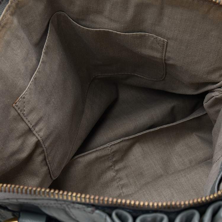 Pre Owned Marc Jacobs Grey Quilted Leather Cecilia Satchel