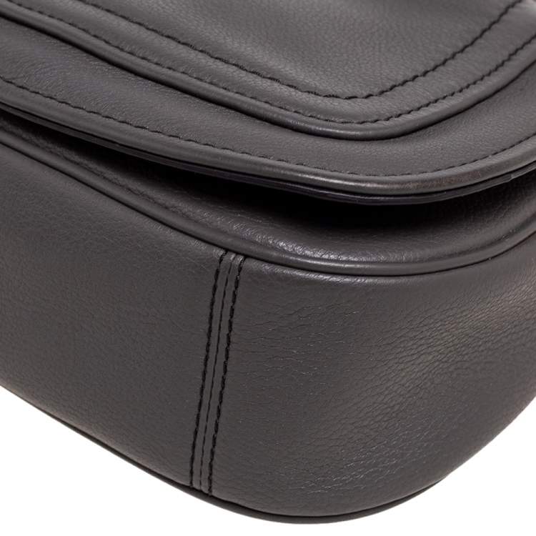 مملوكة مسبقًا  Marc Jacobs Grey Leather Mini Empire City Crossbody Bag
