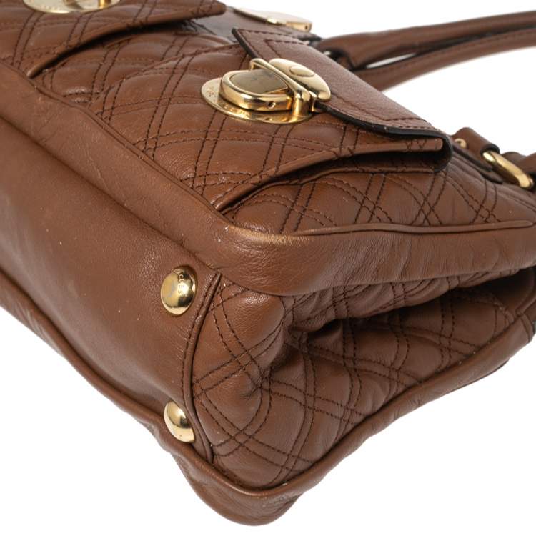 مملوكة مسبقًا Marc Jacobs Brown Quilted Leather Classic Blake Bag