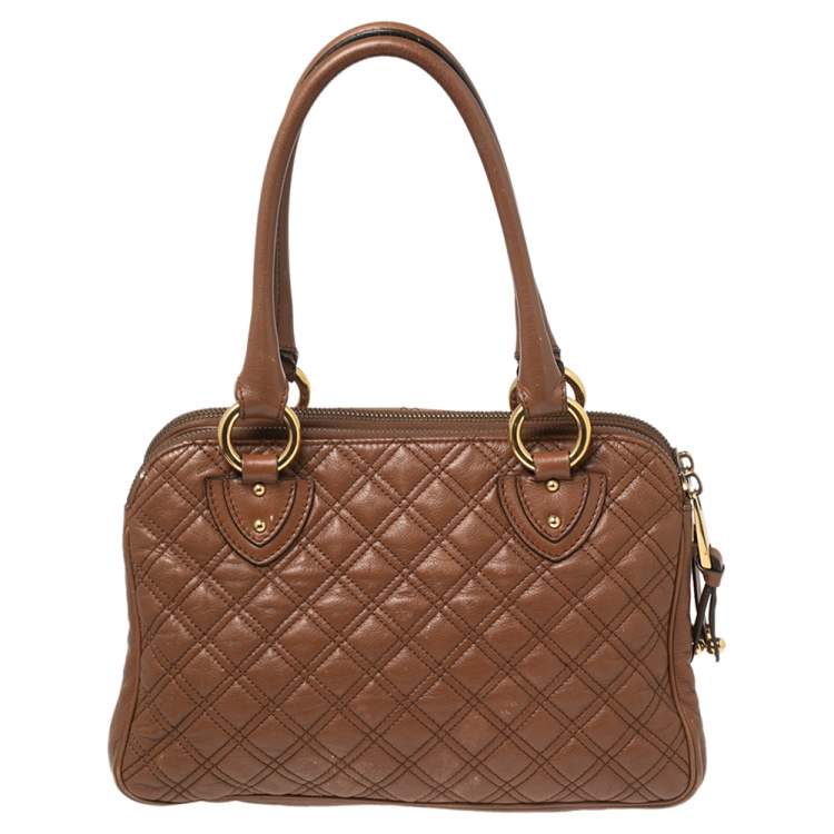 مملوكة مسبقًا Marc Jacobs Brown Quilted Leather Classic Blake Bag