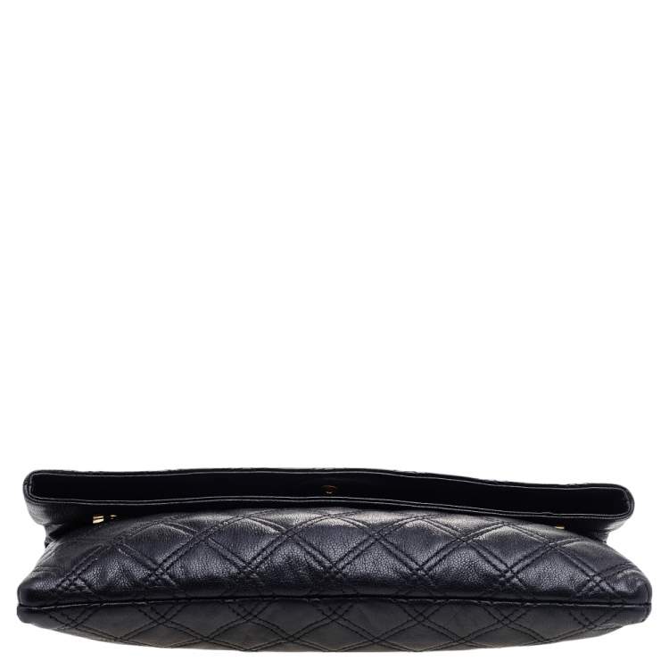 Pre Owned Marc Jacobs Black Quilted Leather Eugenie Clutch