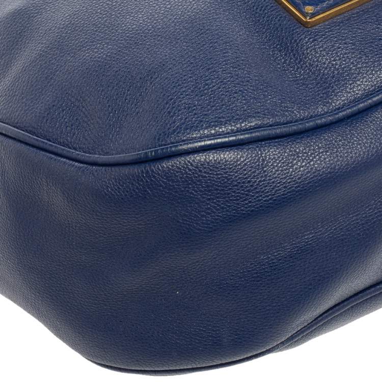 مملوكة مسبقًا Marc by Marc Jacobs Blue Leather Too Hot To Handle Hobo