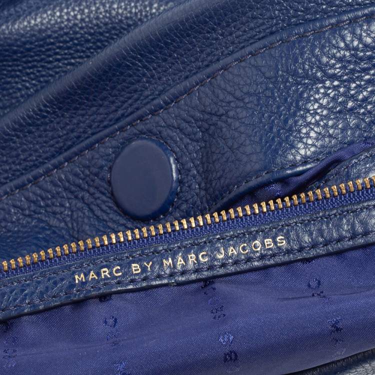 مملوكة مسبقًا Marc by Marc Jacobs Blue Leather Too Hot To Handle Hobo