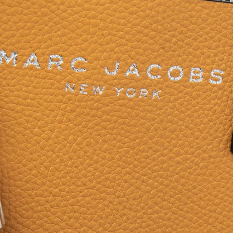 Pre Owned Marc Jacobs Mustard Leather Mini Grind Tote