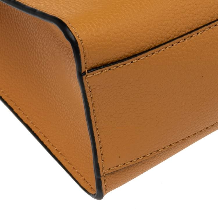 Pre Owned Marc Jacobs Mustard Leather Mini Grind Tote