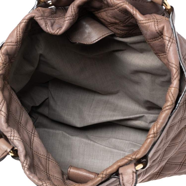 Pre Owned Marc Jacobs Brown Quilted Leather Casey Tote