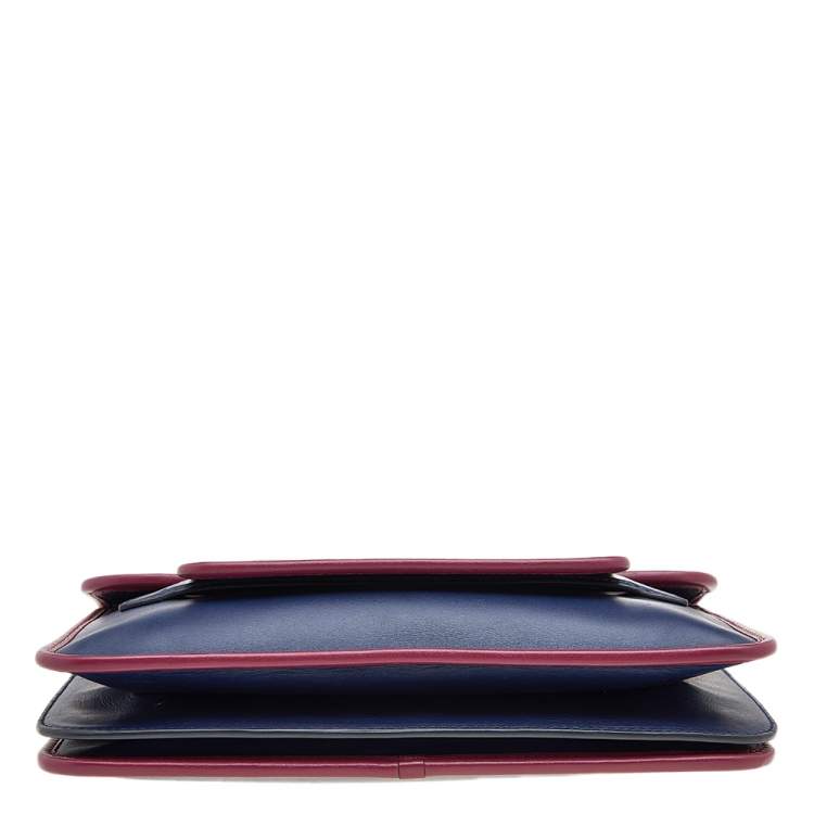 Pre Owned Marc Jacobs Blue Leather Crossbody Bag