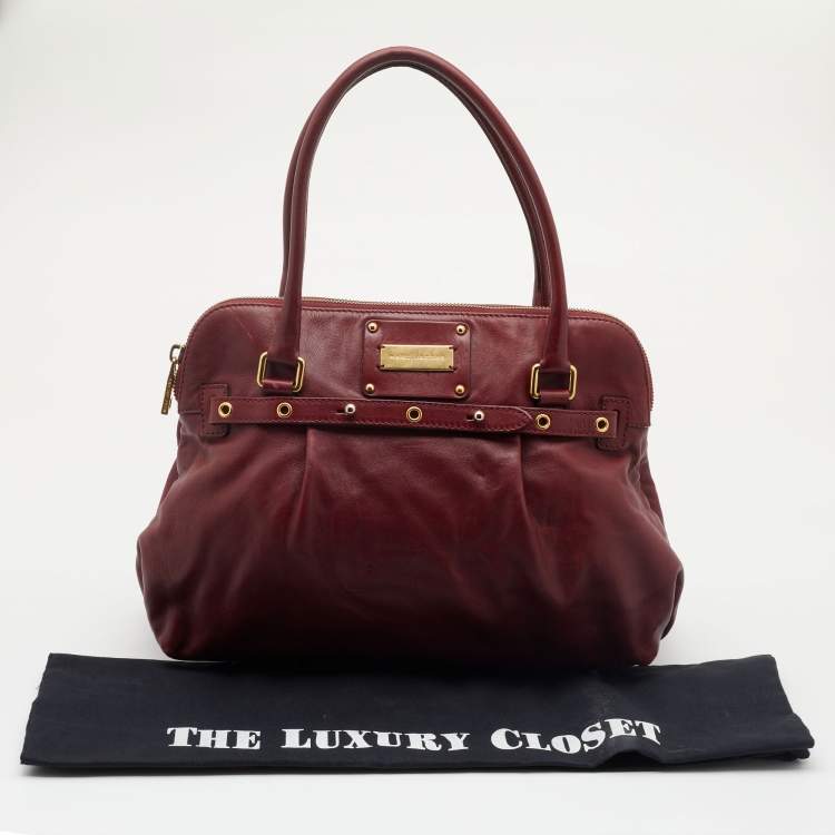 Pre Owned Marc Jacobs Red Leather Satchel