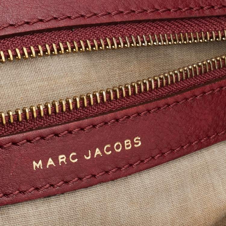 Pre Owned Marc Jacobs Red Leather Satchel