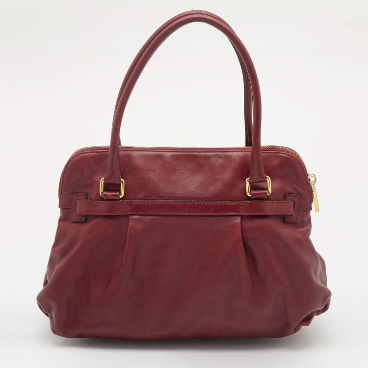 Pre Owned Marc Jacobs Red Leather Satchel