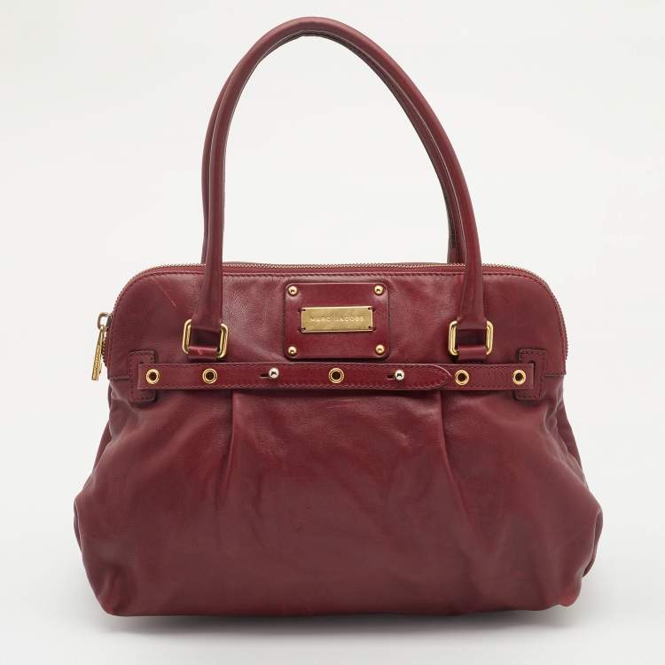 Pre Owned Marc Jacobs Red Leather Satchel