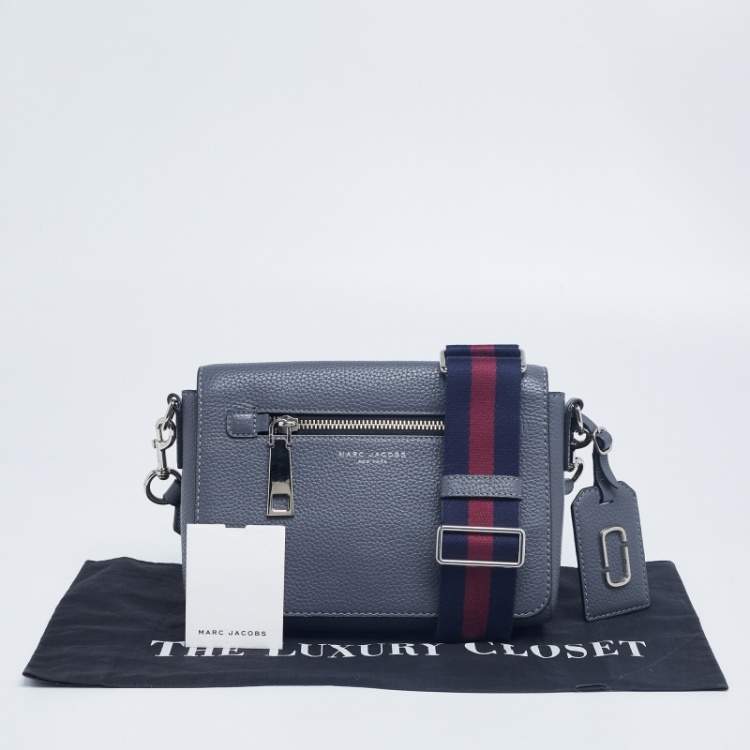 مملوكة مسبقًا Marc Jacobs Grey Leather Small Gotham Crossbody Bag