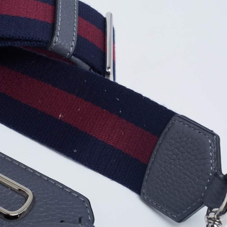 مملوكة مسبقًا Marc Jacobs Grey Leather Small Gotham Crossbody Bag