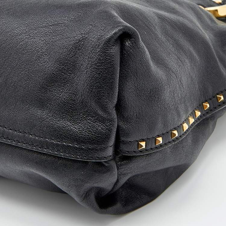 Pre Owned Marc Jacobs Black Leather Paradise Rio Satchel