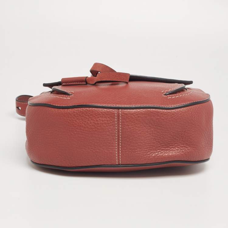 Pre Owned Marc Jacobs Brown Leather and Suede Flap Crossbody Bag