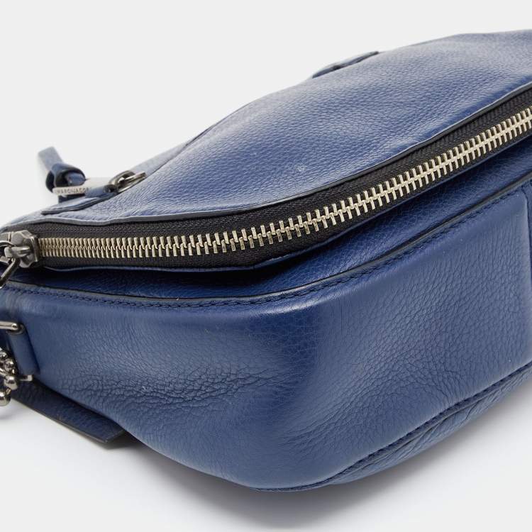 مملوكة مسبقًا Marc Jacobs Blue Leather Recruit Nomad Saddle Shoulder Bag