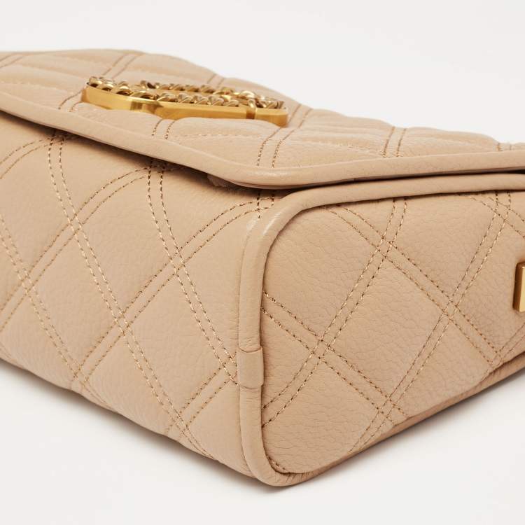 Pre Owned Marc Jacobs Tan Leather The Status Crossbody Bag 